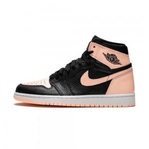 Nike Air Jordan 1 Retro High OG "Crimson Tint" 555088-081 Black/Crimson Tint-hyper Pink-white | 12TDUSYEP