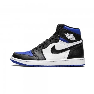 Nike Air Jordan 1 Retro High OG "Royal Bombeu" 555088-041 Black/White-game Royal-black | 76DEKMJZI