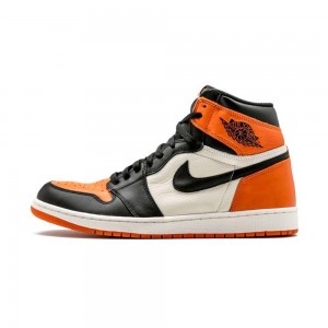 Nike Air Jordan 1 Retro High OG "Shattered Backboard" 555088-005 Black/Starfish-sail | 38EYVNQDM