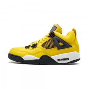 Nike Air Jordan 4 Retro LS "Lightning" CT8527-700 Tour Yellow/Dark Blue-grey-white | 93KFPNWZC