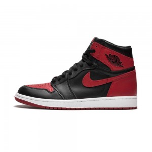 Nike Jordan Air Jordan 1 Retro High OG "Banned Bred" 555088-001 Black/Varsity Red-white | 30WPBFUAK