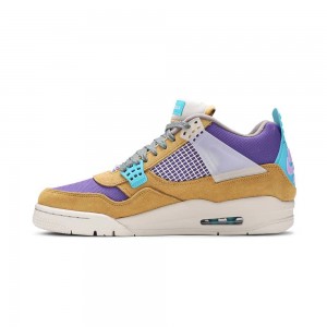 Nike Union LA x Air Jordan 4 Retro "Desert Moss" DJ5718-300 Desert Moss/Turquoise Blue/Dark Iris | 26VJTCOZI