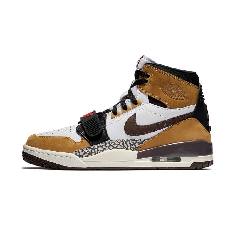 Nike AIR JORDAN LEGACY 312 AV3922-102 White/Baroquebrown-wheat | 84TLEPZDX