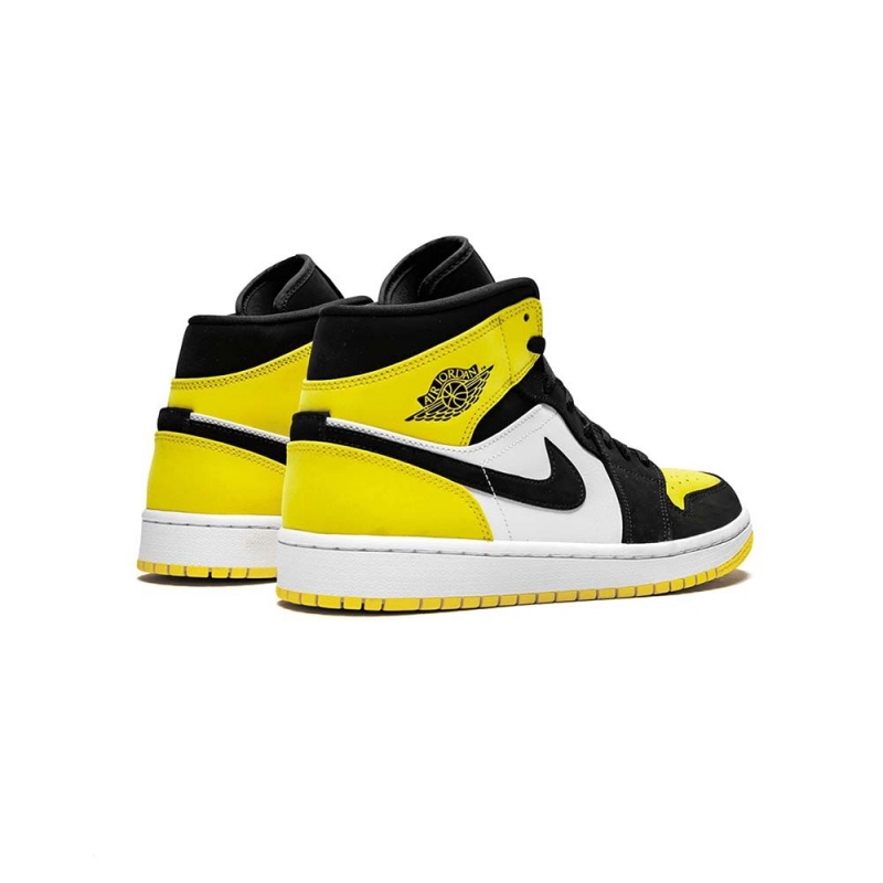 Nike Air Jordan 1 Mid-High Yellow Bombeu Black 852542-071 Black/Varsity Maize-white | 30SCYAHIM