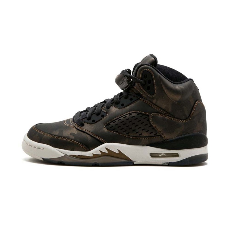 Nike Air Jordan 5 Retro PREM HC 919710-030 Black/Black-light Bone | 45SYMINZW